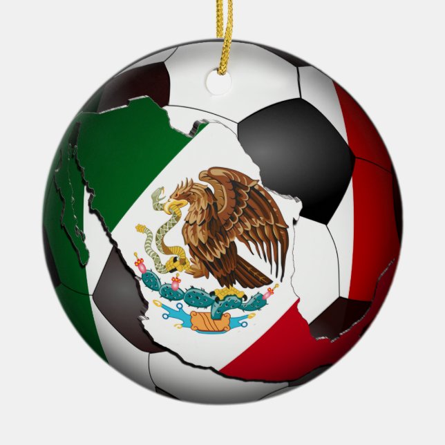 Mexico Fußball Keramik Ornament (Vorne)