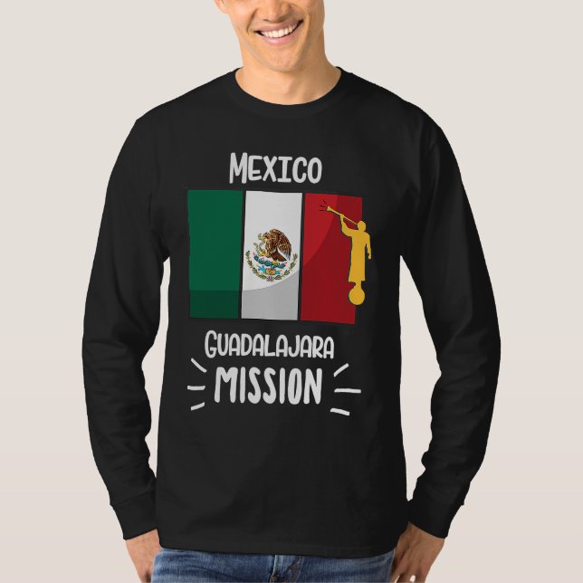 Mexico Guadalajara Mormon LDS Mission Missionary T-Shirt (Vorderseite)