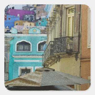 Mexico, Guanajuato. Dicht gedrängte Auswahl an Quadratischer Aufkleber