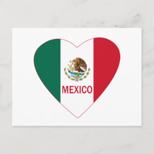 Mexico Heart Postkarte