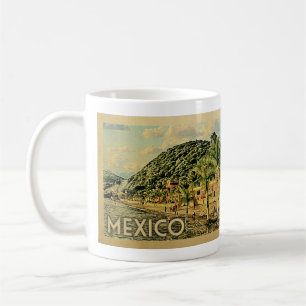 Mexico Lake Chapala Vintage Reise Kaffeetasse