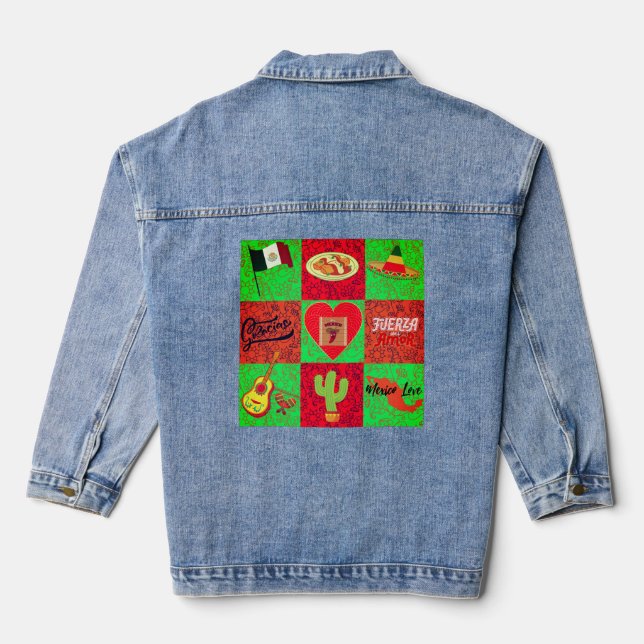 Mexico Liebe Denim Jacket Jeansjacke (Rückseite)