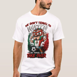 Mexico Luchador Fußball Fan Übernahme T-Shirt