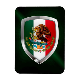 Mexico Metallic Emblem Magnet