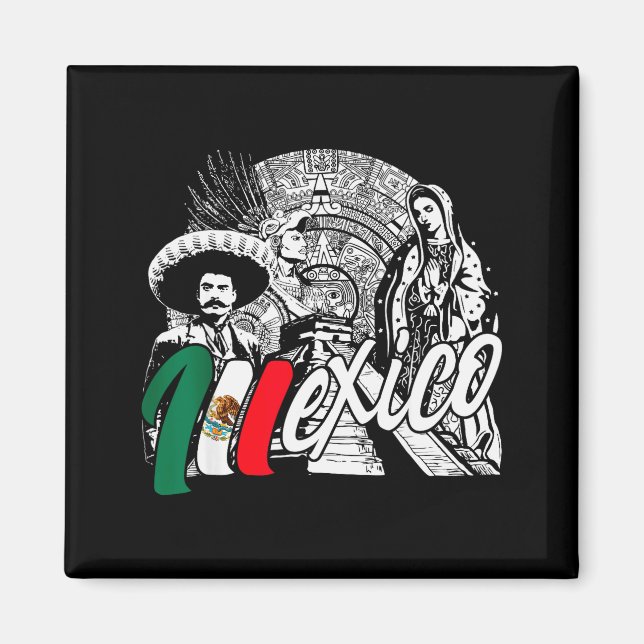Mexico - Mexican Pride - Virgen De Guadalupe And H Magnet (Vorne)