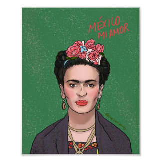 Mexico mi amor - Frida Kahlo Fotodruck