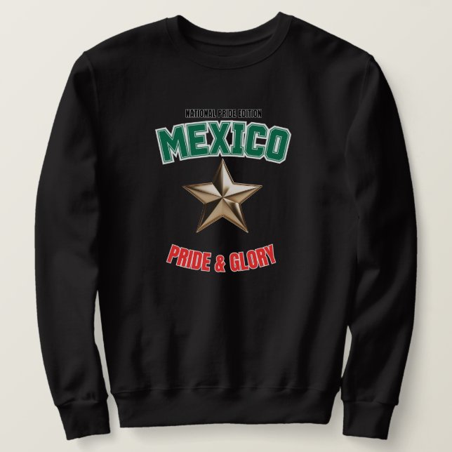 Mexico Nationalstolz Herren Basic Sweatshirt (Design vorne)