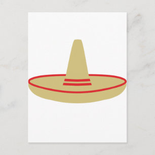Mexico Party Sombrero Einladungspostkarte