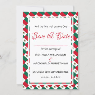 MEXICO Patriotic Custom Celebration Wedding Save The Date