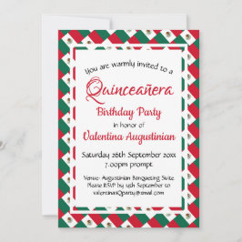 MEXICO Quinceañera Geburtstag Personalisiert Einladung