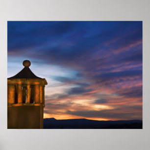Mexico, San Miguel de Allende. Sonnenuntergang übe Poster