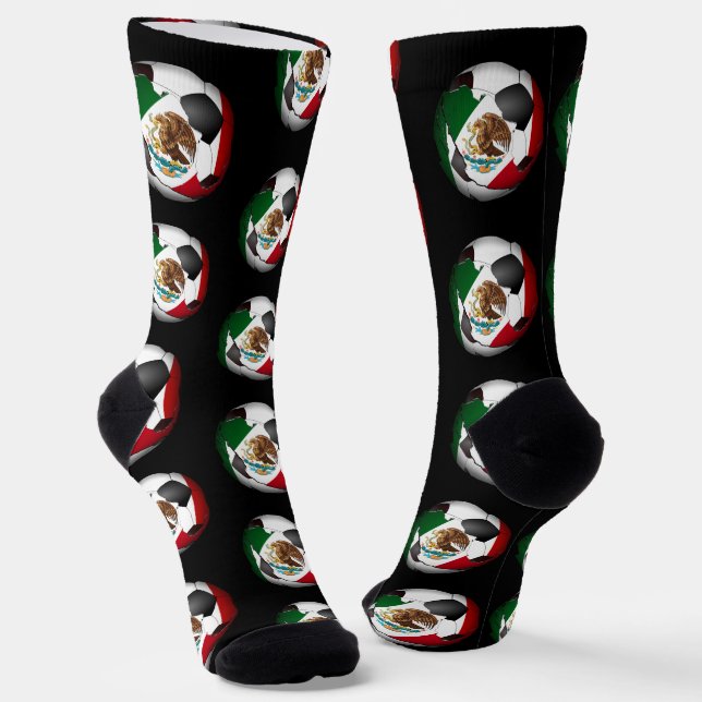 Mexico Soccer Ball Sports Socken (Gewinkelt)