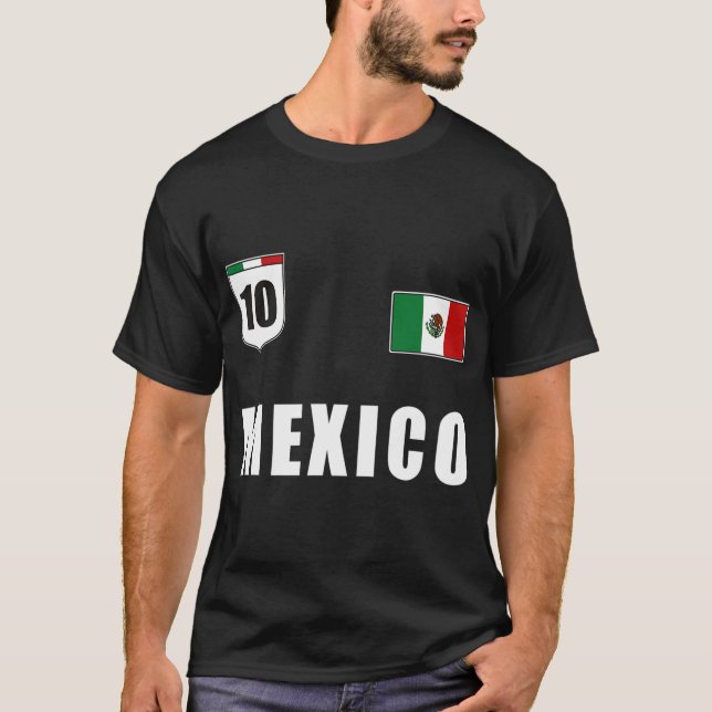 Mexico Soccer Player for Mexico Jersey Football F T-Shirt (Vorderseite)