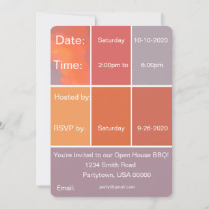 Mexico Sunset Colors Einladung