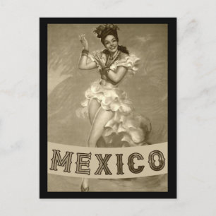 MEXICO Vintage Kunst - Reise - Postkarte