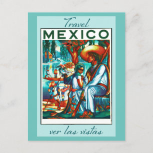 Mexico Vintage Travel Postcard Feiertagspostkarte