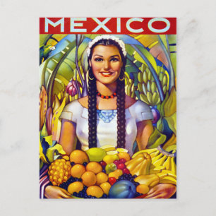 Mexico Vintage Travel Poster neu Postkarte