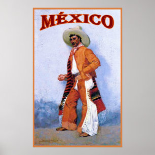 México ~ Vintages Reise-Plakat Poster
