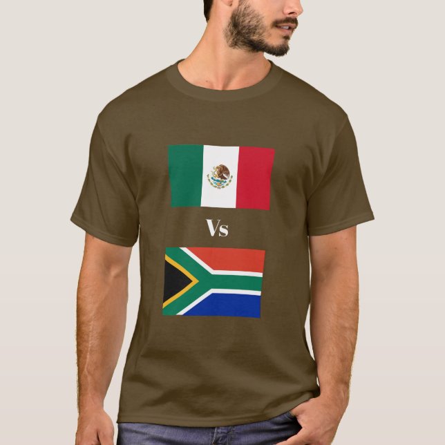 Mexico Vs Südafrika T-Shirt (Vorderseite)