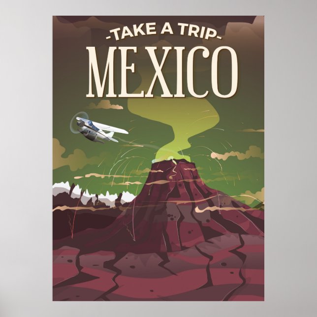 mexico-Vulkanposter Poster (Vorne)