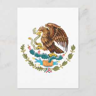 mexico-Wappen Postkarte