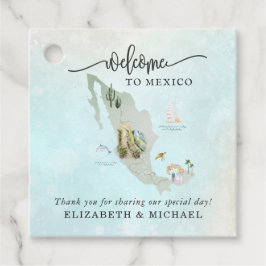 Mexico Wedding Welcome Gift Tags Geschenkanhänger