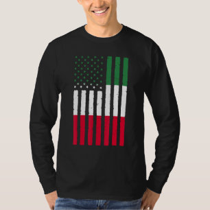 Mexico Wurzeln Usa Flagge Erbe Halb Mexikanisch Am T-Shirt