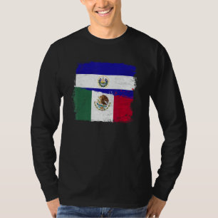 MEXIKAN-Flagge El Salvador Halbe mexikanische Flag T-Shirt