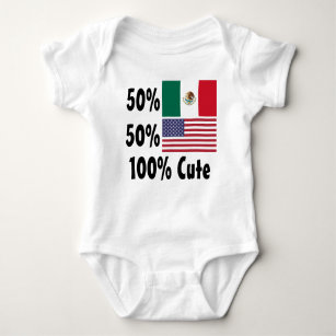 Mexikaner 100% 50% Amerikaner-50% niedlich Baby Strampler