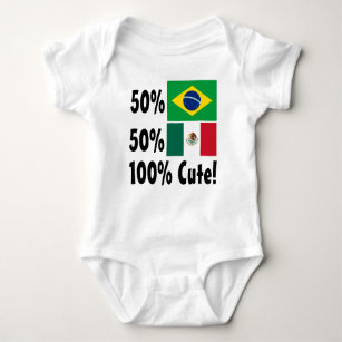 Mexikaner 100% 50% Brasilianer-50% niedlich Baby Strampler