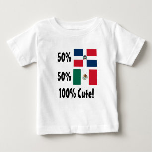 Mexikaner 100% 50% Dominikaner-50% niedlich Baby T-shirt
