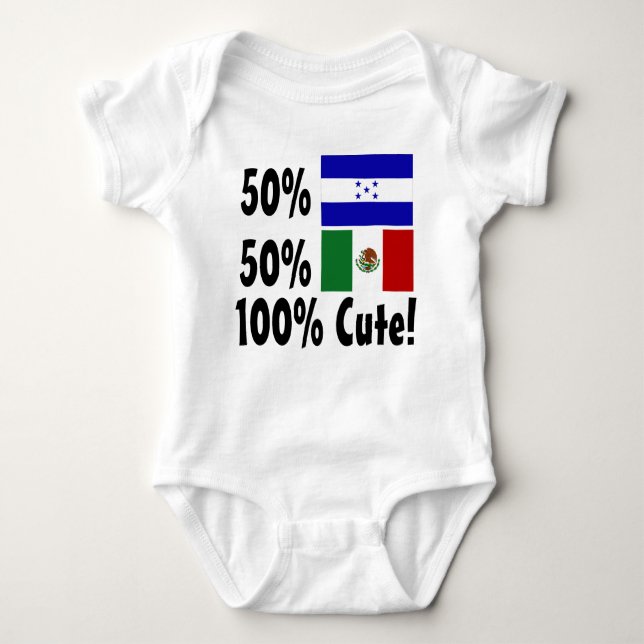 Mexikaner 100% 50% Honduraner-50% niedlich Baby Strampler (Vorderseite)