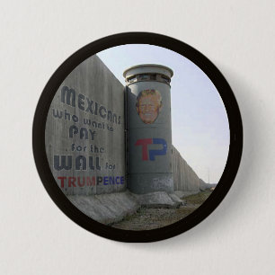 Mexikaner, die wollte, für Trump die Mauer zu beza Button
