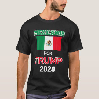 Mexikaner für Trump 2024 Pro Trump Gift Mexicanos T-Shirt