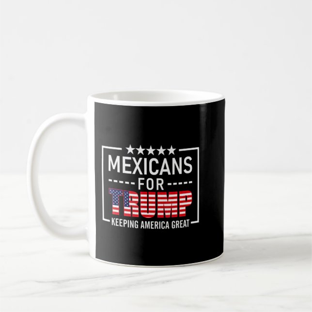 Mexikaner für Trump - hispanische Konservative Tru Kaffeetasse (Links)