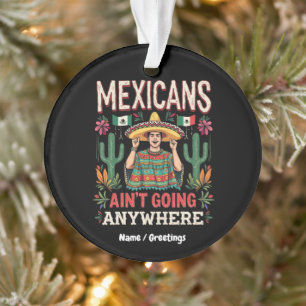 Mexikaner gehen nirgendwohin Eine kühne Aussage  Ornament