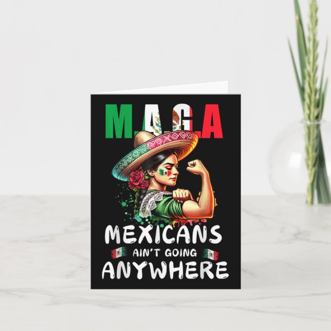Mexikaner gehen überall hin karte (Vorderseite)