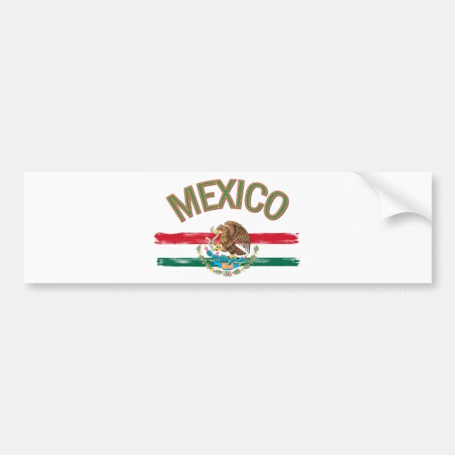 Mexikaner-Mexiko-Flagge Autoaufkleber (Vorne)