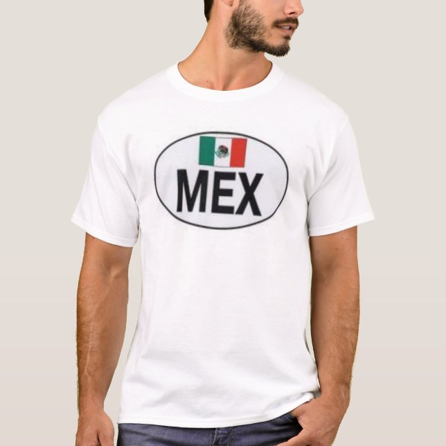 Mexikaner mit Flagge T-Shirt (Vorderseite)
