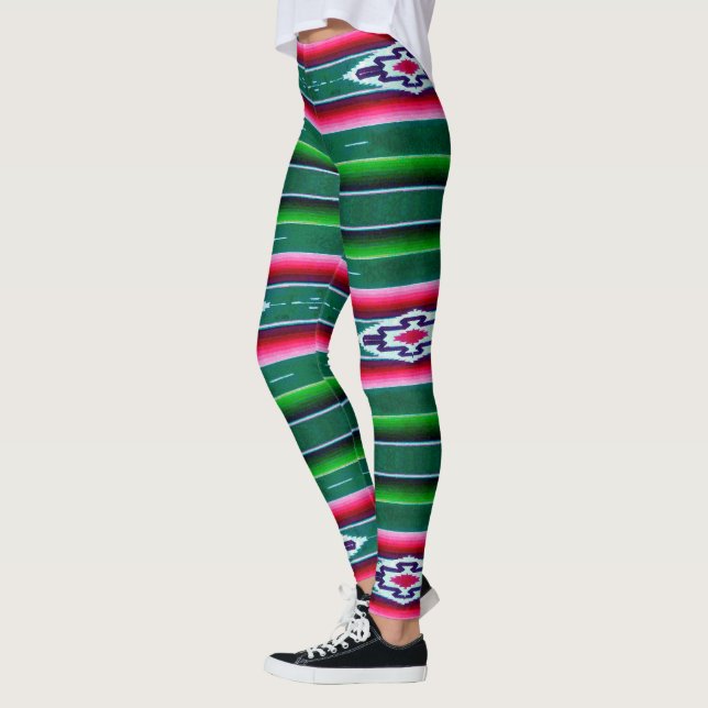Mexikaner Sarape Muster Leggings (Links)