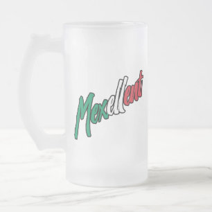 Mexikaner - Stolz Mexikos und Mexikos Mattglas Bierglas