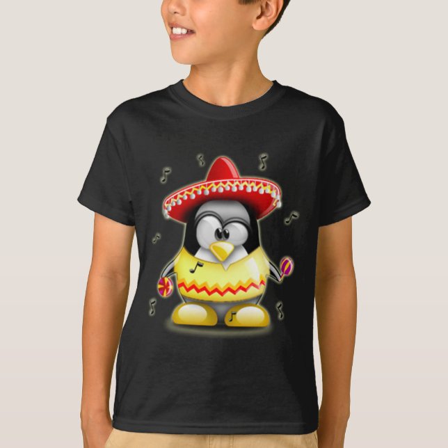 Mexikaner Tux T-Shirt (Vorderseite)