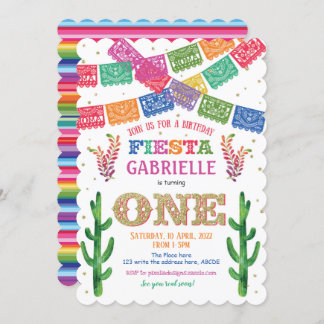 Mexikanerin, Fiesta zum ersten Geburtstag, Mädchen Einladung