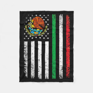 Mexikanisch amerikanische Flagge mexikanische Wurz Fleecedecke