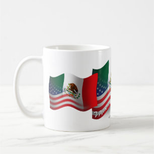 mexikanisch-amerikanische Wave-Fahne Kaffeetasse