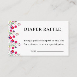 mexikanisch | Diaper Raffle | Babyparty Begleitkarte