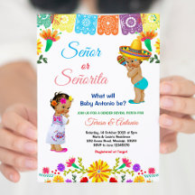 mexikanisch Er oder sie Geschlecht offenbaren Baby