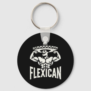 Mexikanisch Funny Flexican Bodybuilding Flex Muscl Schlüsselanhänger