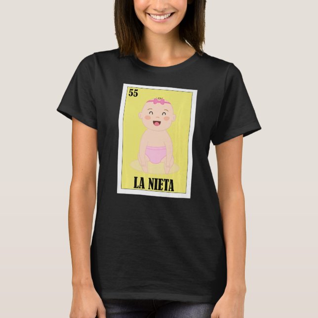Mexikanisch für Kinderduschen La Nieta T-Shirt (Vorderseite)