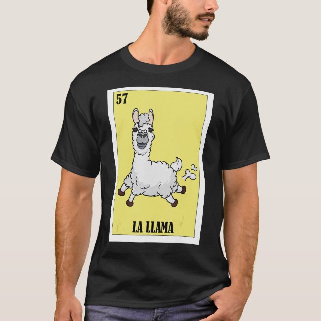 Mexikanisch für Latinos La Llama T-Shirt (Vorderseite)